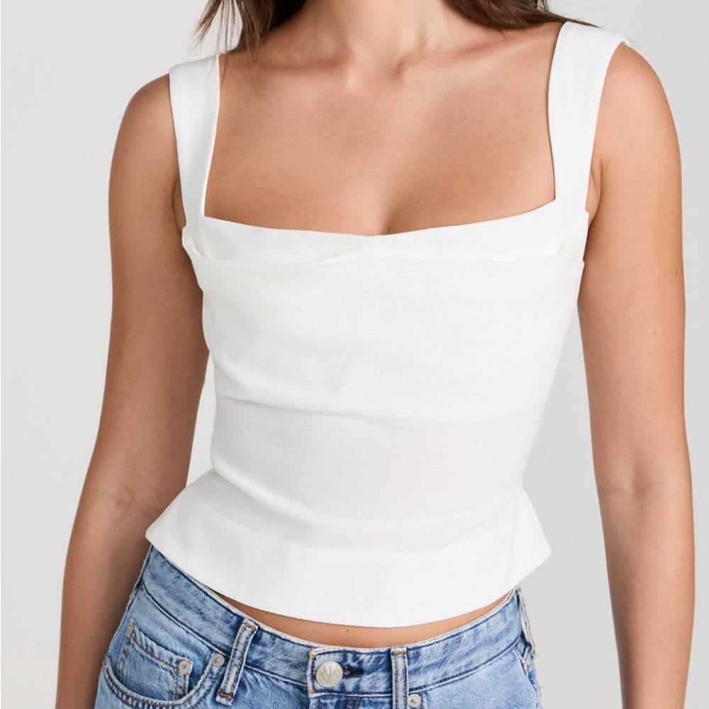 Miaou White Tank Top
